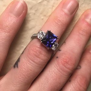 Vanna K for Bella Luce Womens 3-Stone Ring Size 7